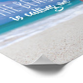 Strand nennt mich karibisches Tropenparadies Poster (Ecke)