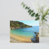 Strand Nissaki Postkarte (Stehend Vorderseite)