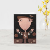 Strand - Note Card Karte (Gelbe Blume)