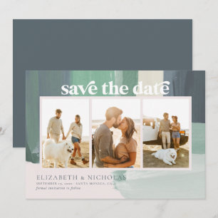 Strand Ocean Glas   3 Foto Save The Date