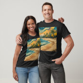 Strand, Ölfarbe. T-Shirt (Unisex)