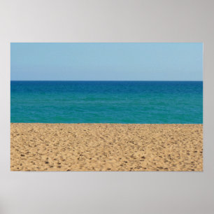 Strand, Ozean, Himmel Poster