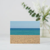 Strand, Ozean, Himmel Postkarte (Stehend Vorderseite)
