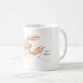 Strand Ozean Hummer Kaffeetasse (VorderseiteRechts)