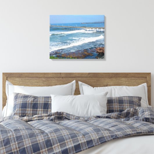 STRAND OZEAN, KALIFORNIEN Leinwand (Insitu (Schlafzimmer))
