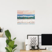 Strand Ozean Kunstposter Poster (Heimbüro)