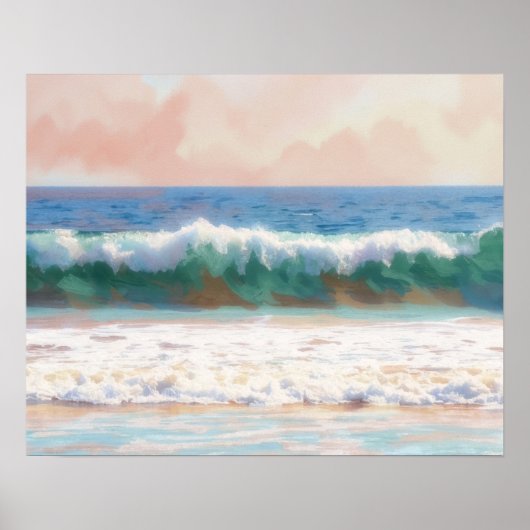 Strand Ozean Kunstposter Poster (Vorne)