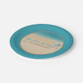 Strand, Ozean-Party Pappteller (Schrägansicht)