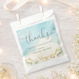 Strand Ozean Zielort Hochzeit Danke Geschenktütchen