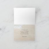 Strand-Paar-Foto-Hochzeit danken Ihnen Dankeskarte (Innenseite)