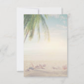 Strand, Palm, Seastar, Seashell UAWG Einladung (Rückseite)