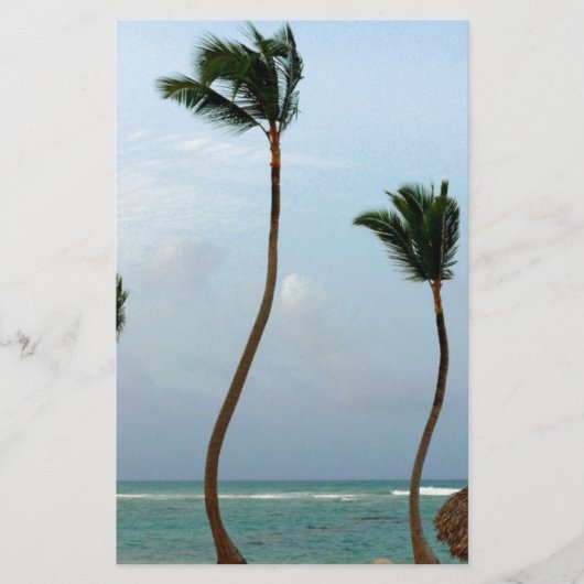 Strand-Palme Briefpapier (Vorderseite)