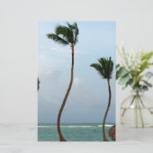 Strand-Palme Briefpapier (Stehend Vorderseite)