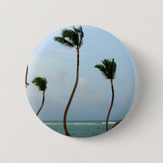 Strand-Palme Button (Vorderseite)