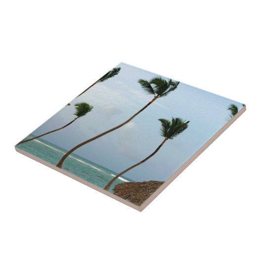 Strand-Palme Fliese (Seite)