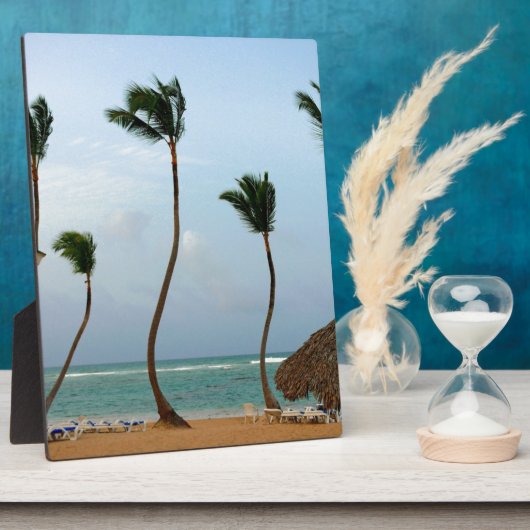 Strand-Palme Fotoplatte (Seite)