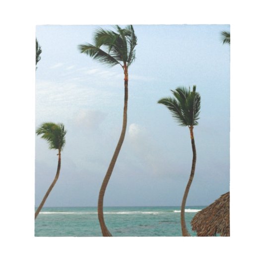 Strand-Palme Notizblock (Vorderseite)