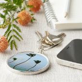 Strand-Palme Schlüsselanhänger (Seite)