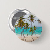 Strand-Palmen Button (Vorne & Hinten)