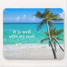 Strand Palmen Es ist gut mit meinem Soul Inspirati Mousepad