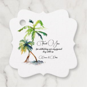 Strand, Palmen, Hochzeiten im Ozean Geschenkanhänger