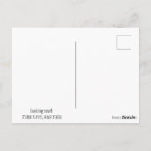 Strand, Palmen im Palmenhain Postkarte (Rückseite)