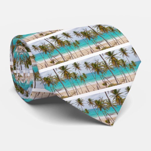 Strand-Palmen Krawatte (Gerollt)