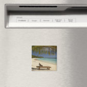 Strand, Palmen & Liegestühle Magnet (In Situ (Geschirrspüler))