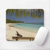 Strand, Palmen & Liegestühle Mousepad (Mit Mouse)