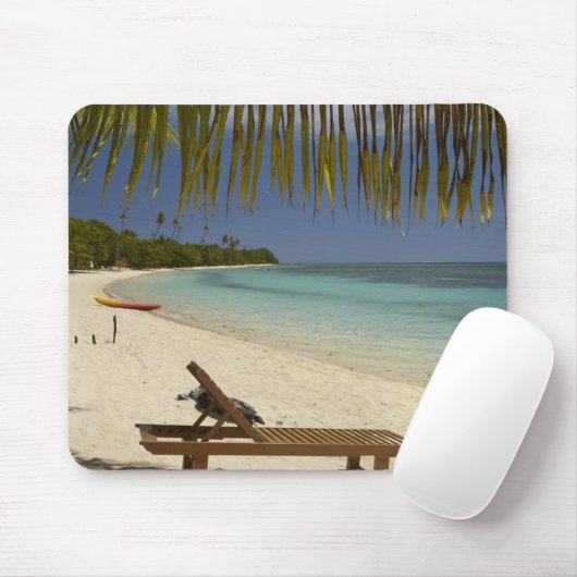 Strand, Palmen & Liegestühle Mousepad (Mit Mouse)