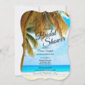 Strand, Palmen, Ozean Einladung (Vorderseite)