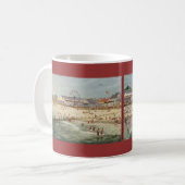 Strand-Panorama Pauls McGehee "Rehoboth - 1925" Kaffeetasse (Vorderseite Links)