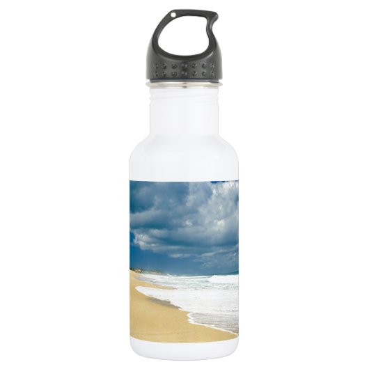 Strand Papohaku Molokai Hawaii Trinkflasche (Vorderseite)