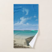 Strand-Paradies-Badezimmer-Tuch-Set Badhandtuch Set (Handtuch)