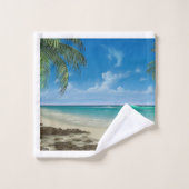 Strand-Paradies-Badezimmer-Tuch-Set Badhandtuch Set (Waschlappen)