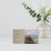 Strand-Paradies des Seashell-| Visitenkarte (Stehend Vorderseite)