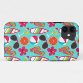 Strand-Party drehen den aquamarinen Case-Mate iPhone Hülle (Rückseite (Horizontal))