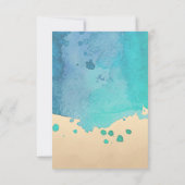 Strand-Party, kundenspezifischer Geburtstag oder Einladung (Rückseite)