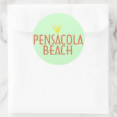 Strand Pensacola Runder Aufkleber (Tasche)