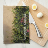 Strand Perranporth, Cornwall-Tuch Geschirrtuch (Viertel Falte)