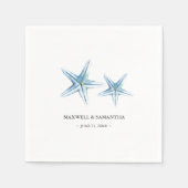 Strand Personalisierter Starfish Serviette (Vorderseite)