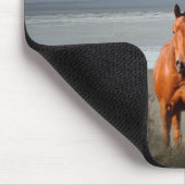 Strand-Pferde Mousepad (Ecke)