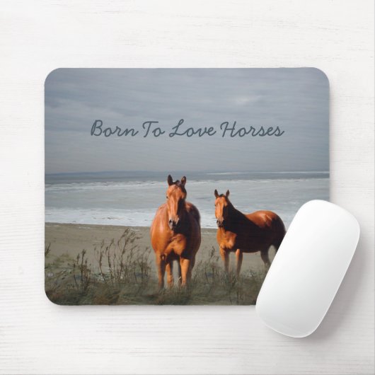 Strand-Pferde Mousepad (Mit Mouse)