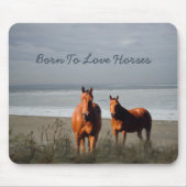 Strand-Pferde Mousepad (Vorne)