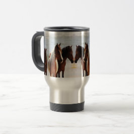 Strand-Pferdereise/Pendler-Tasse Reisebecher