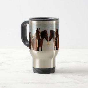 Strand-Pferdereise/Pendler-Tasse Reisebecher