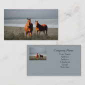 Strand-PferdeVisitenkarte Visitenkarte (Vorne/Hinten)