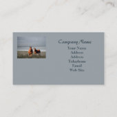 Strand-PferdeVisitenkarte Visitenkarte (Rückseite)