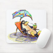 Strand-Pinguin Mousepad (Mit Mouse)