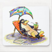 Strand-Pinguin Mousepad (Vorne)